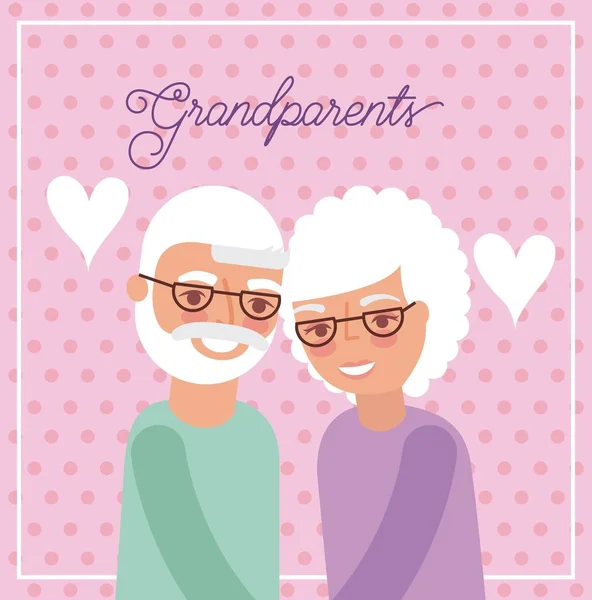 Carta di giorno di nonni — Vettoriale Stock