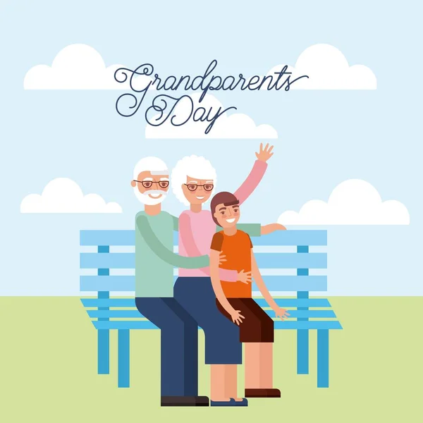 Grandparents day card — Stock Vector