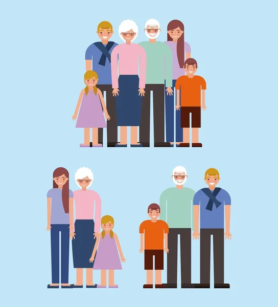 Grand-parents carte de jour — Image vectorielle