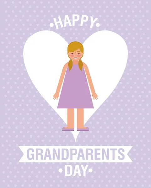 Grandparents day card — Stock Vector