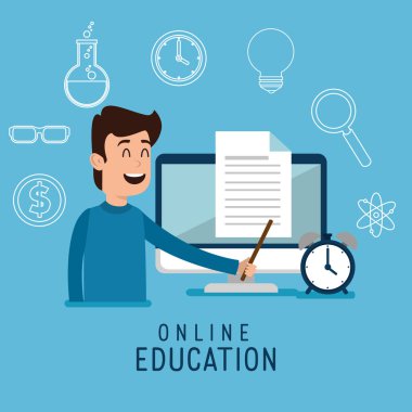 adam karakter satırı simgelerindeki eğitim ile