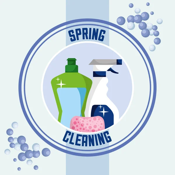 Concepto de limpieza primavera — Vector de stock