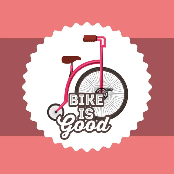 自転車に乗って、良いデザイン カード スタイル — ストックベクタ