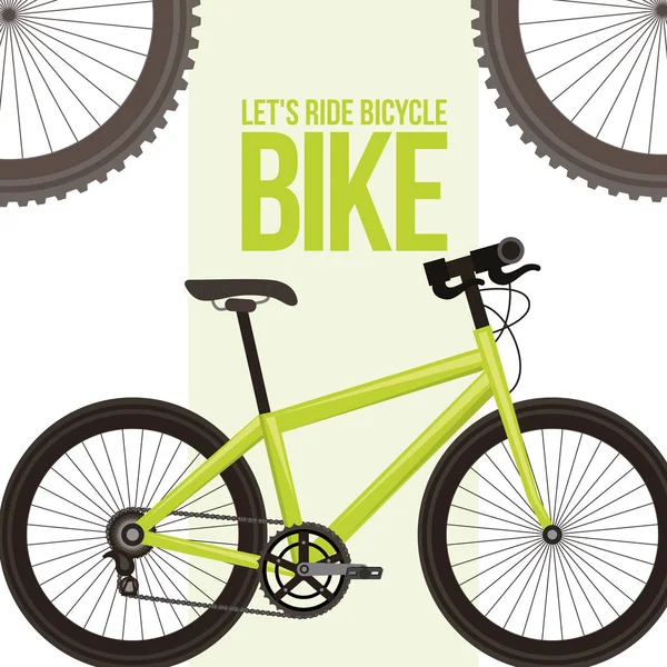 Cykeltur är bra design kort stil — Stock vektor
