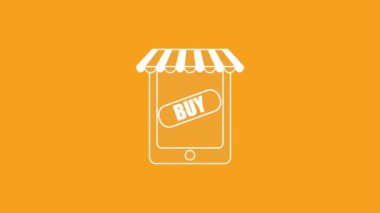 sarı arka plan smartphone tıkırtı satın almak online animasyon hd
