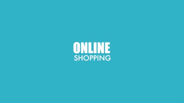 Связанные с интернет-покупками — стоковое видео