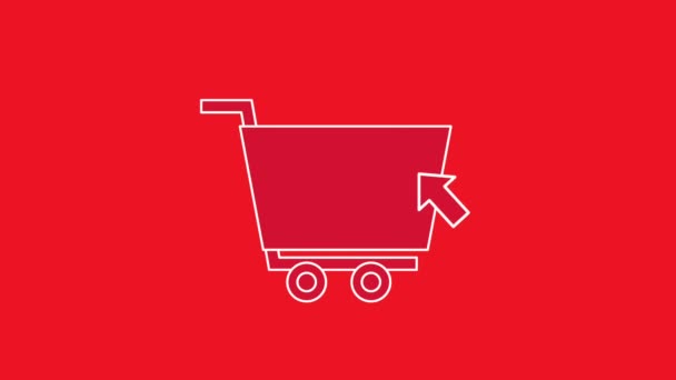 Einkaufen im Internet — Stockvideo