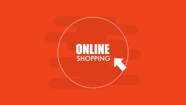 Einkaufen im Internet — Stockvideo