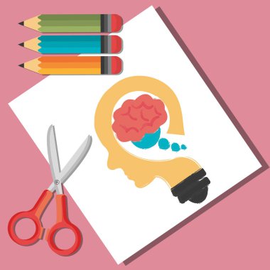 renk kalemler ile geri etiketi okul