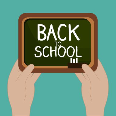 kara tahta ile geri etiketi okul