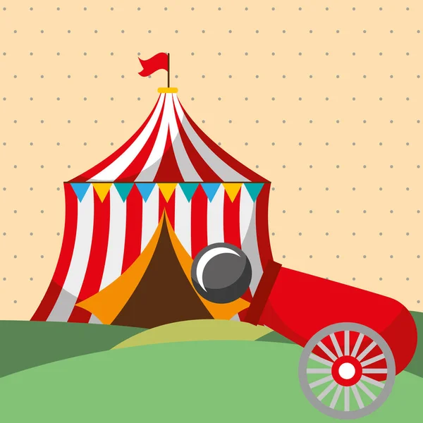 tent shooting cannon carnival fun fair festival