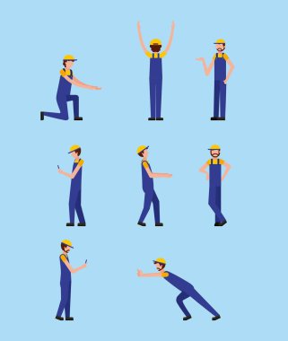 Otomotiv sektöründe işçi operatör Tekdüzen küme