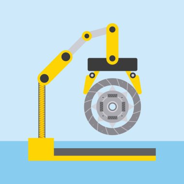 debriyaj diski ile otomotiv sektöründe robotik kol