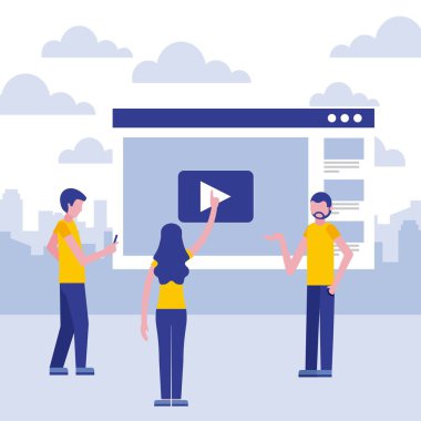 İnsanlar iş kavramı