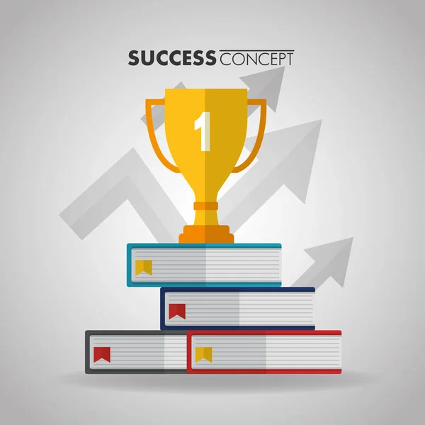 Success concept card — Stock Vector