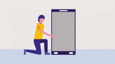 adam diz smartphone sikke Dolar'da