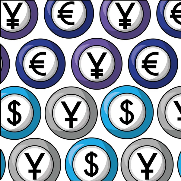 Tarjeta de cambio de divisas — Vector de stock