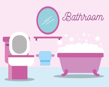 tuvalet kase kağıt küvet ayna köpük banyo