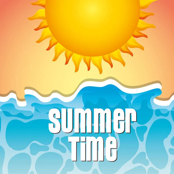 Summer time concept — Stock Vector