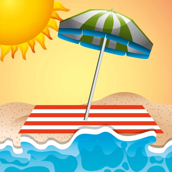 Summer time concept — Stock Vector