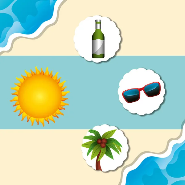 Concepto horario de verano — Vector de stock