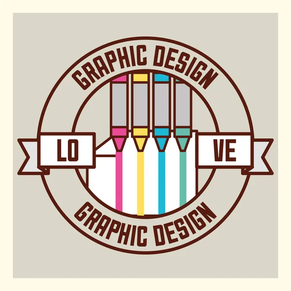 Concepto de diseño gráfico — Archivo Imágenes Vectoriales