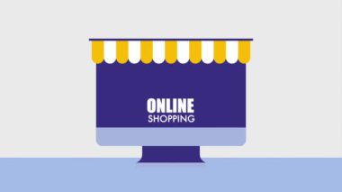Online alışveriş animasyon