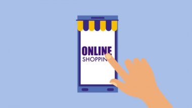 Online alışveriş animasyon