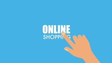 Online alışveriş animasyon