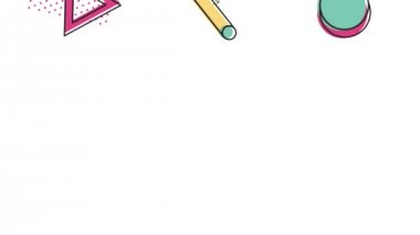 Memphis soyut geometrik desen şekilleri moda animasyon hd