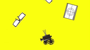 hareket film gözlük projektör film reel
