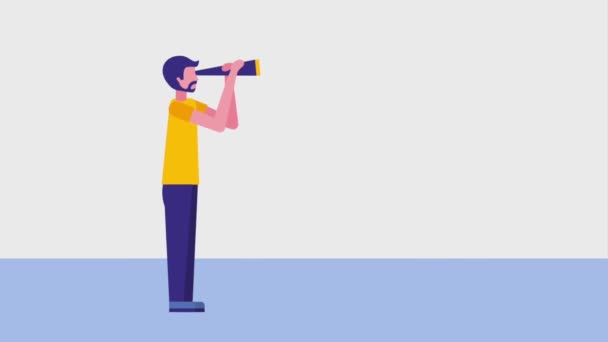 People business animation — Stock Video