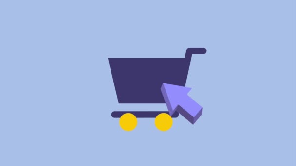 Online shopping animation — Stockvideo