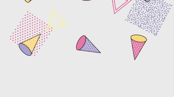 Animation de style memphis — Video