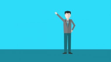 el iş oklarla yukarı sallayarak işadamı