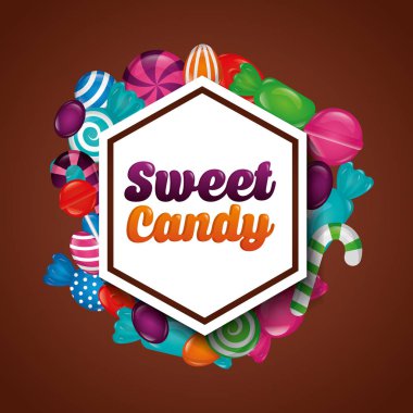 muz alminds karpuz köpekler illüstrasyon vektör tatlı şeker şekil etiket işareti