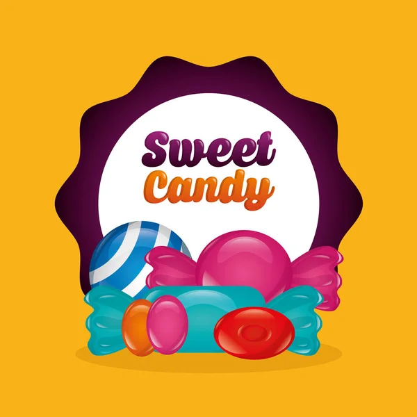 Sweet candy concept — Stock Vector