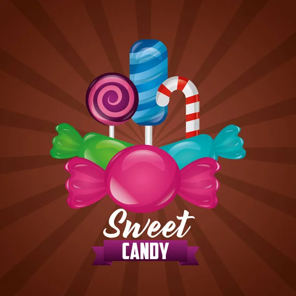 Sweet candy concept — Stock Vector