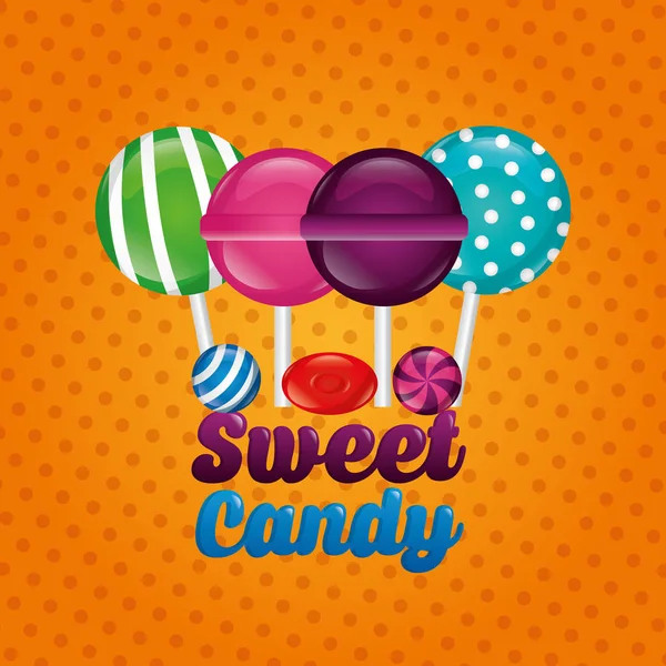 Słodkie cukierki koncepcja — Wektor stockowy