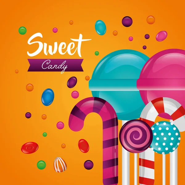 Sweet candy concept — Stock Vector