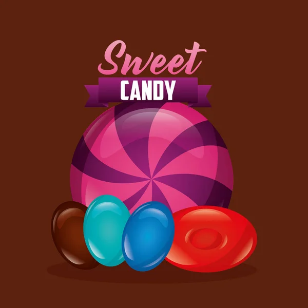 Tatlı şeker kavramı — Stok Vektör