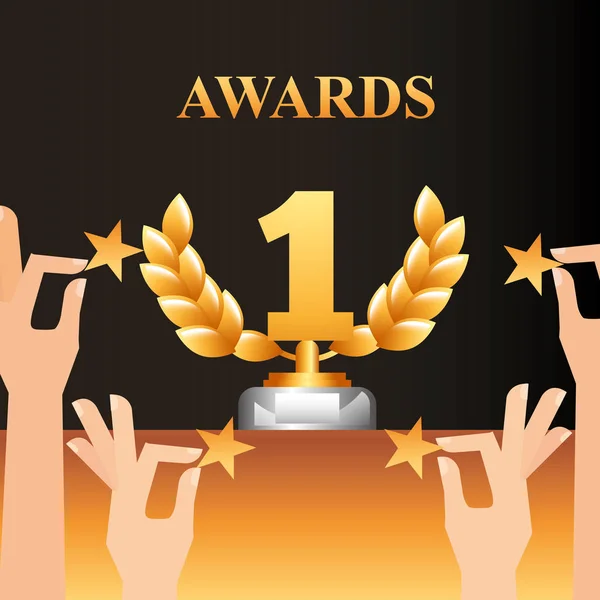 Movie awards koncepció — Stock Vector