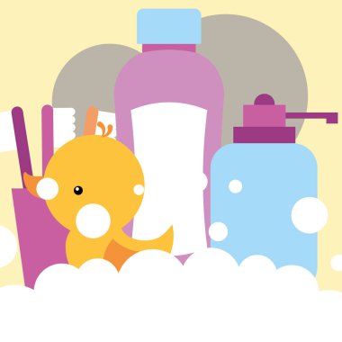 lastik ördek Sabunluk sıvı sabun şampuan diş fırçaları banyo oyuncak