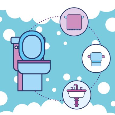 tuvalet havlu kağıt ve lavabo banyo