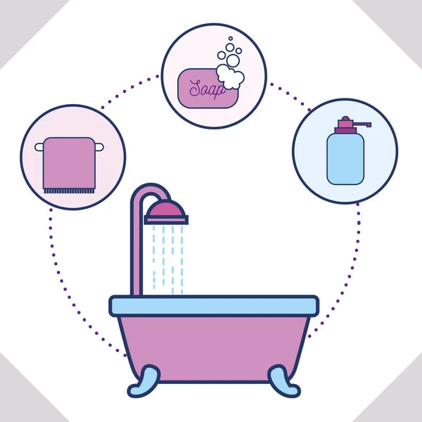 Мыло для ванны и жидкое мыло — стоковый вектор