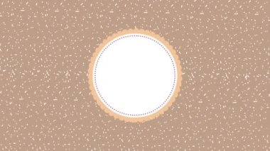 Şerit retro arka plan ile yuvarlak etiket