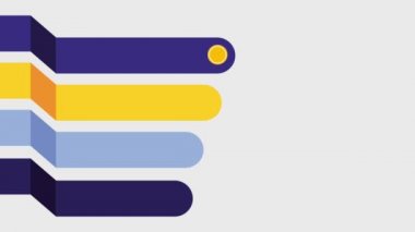 Infographic 4 adımları parçaları aşamaları süreçleri şablon