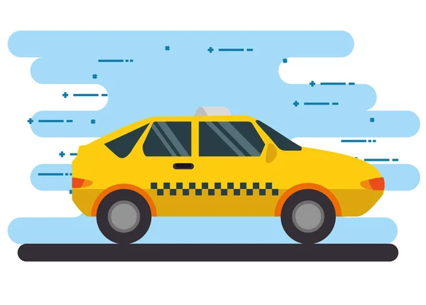 Trasporto taxi icona pubblica — Vettoriale Stock