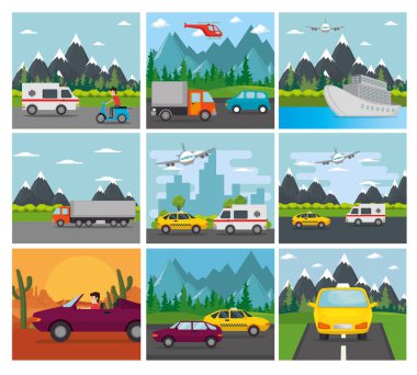 Taşıma Lojistik araçlar kümesi