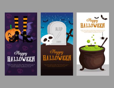 Cadılar Bayramın kutlu olsun kartları ayarla